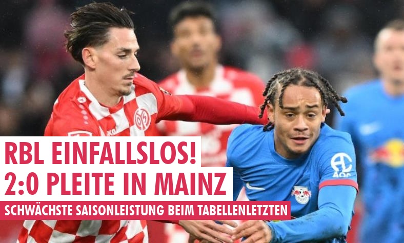 Einfallsloses Leipzig verliert beim Tabellenletzten